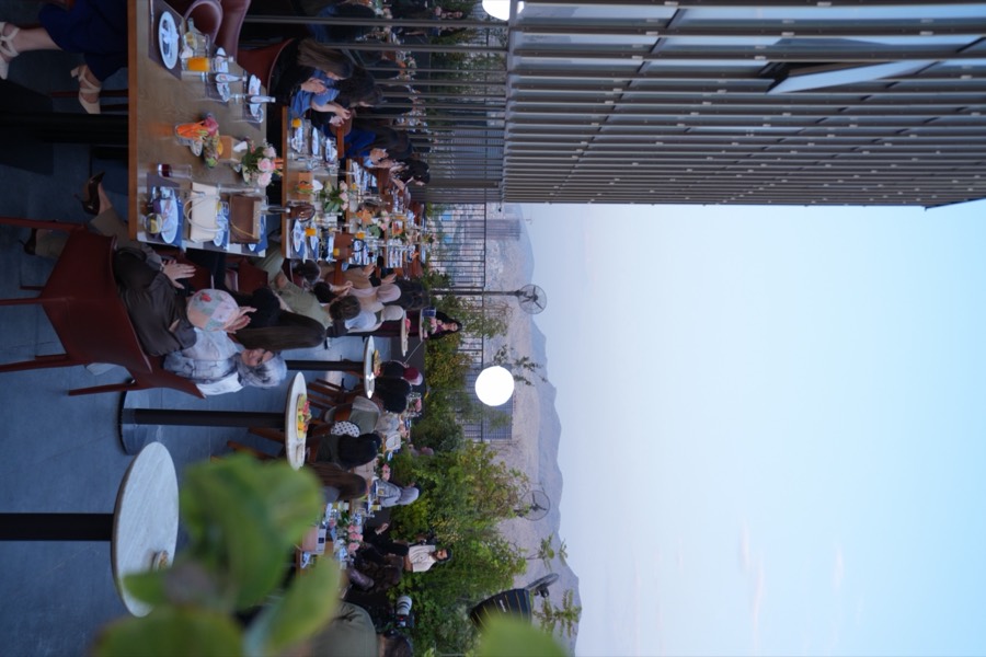 The terrace during the Duhok reception